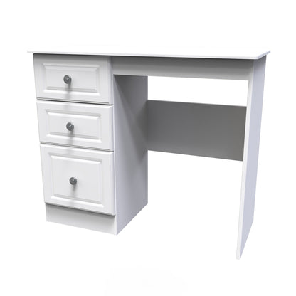 Pembroke Desk White 3 Drawers 93cm