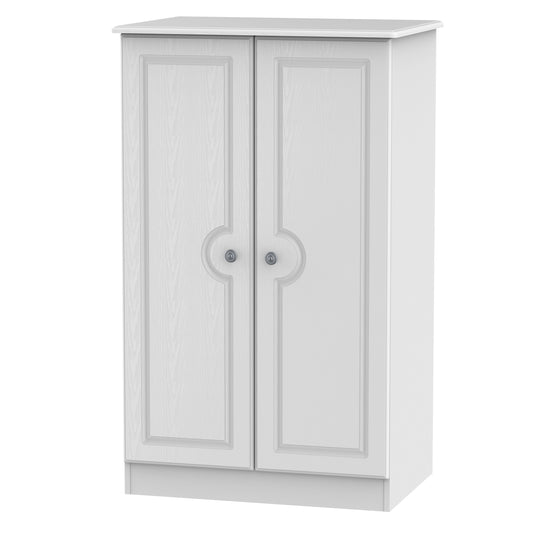 Pembroke Tall Wardrobe White 2 Doors 77cm