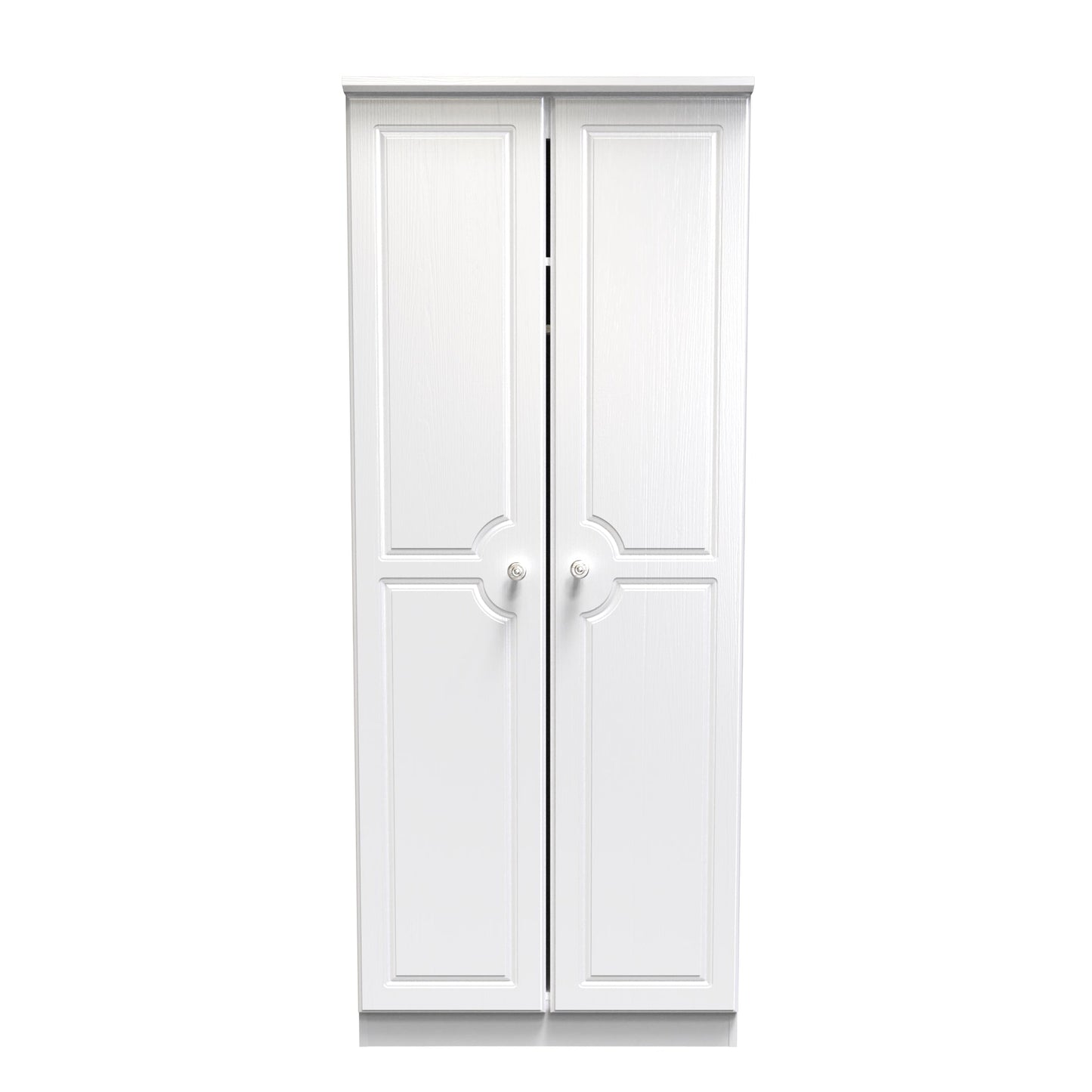 Pembroke Tall Wardrobe White 2 Doors 53cm