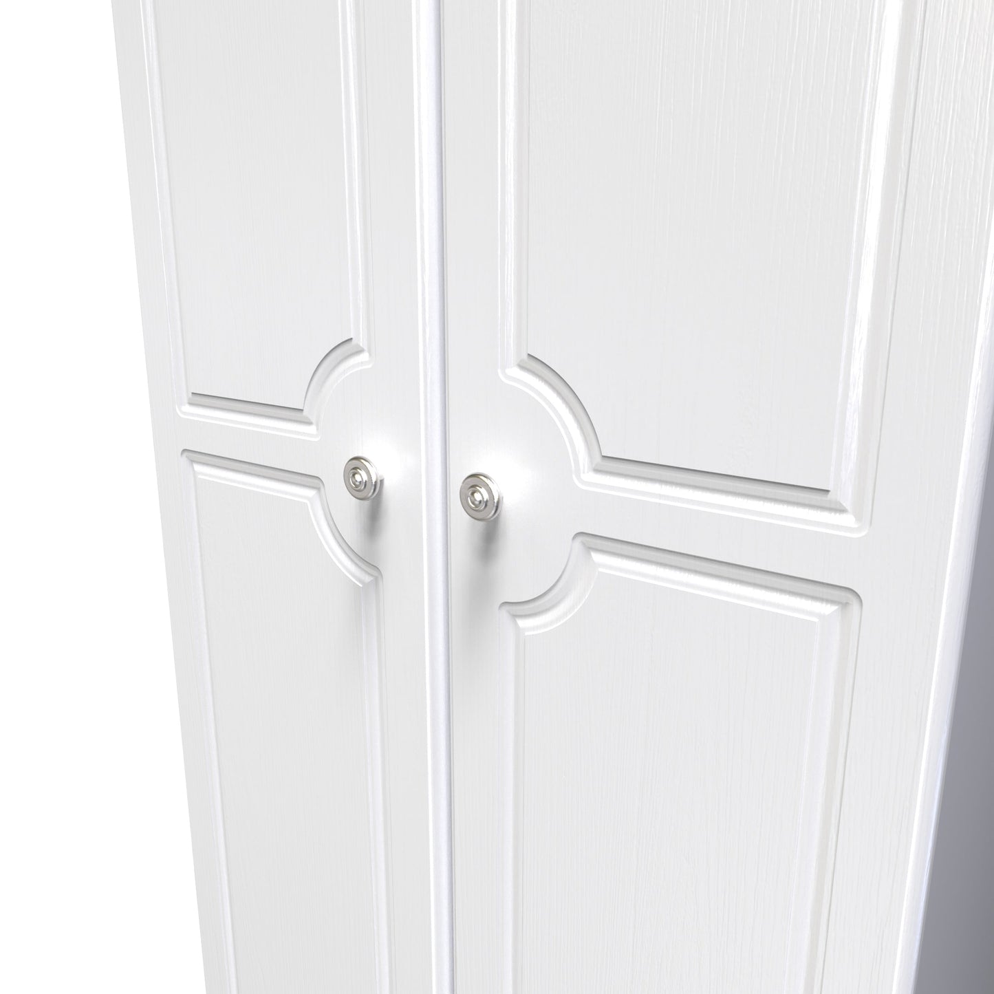 Pembroke Tall Wardrobe White 2 Doors 53cm