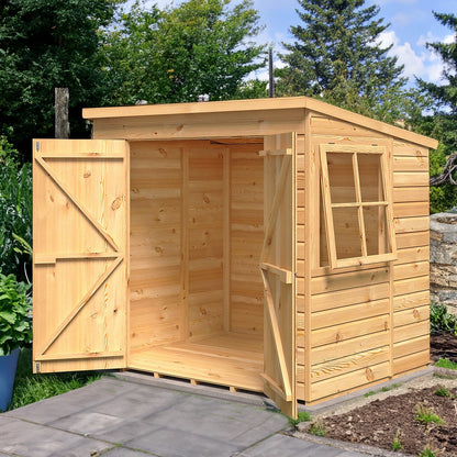 Shire 5' 8" x 6' 10" Pent Shed - Premium Dip Treated Shiplap