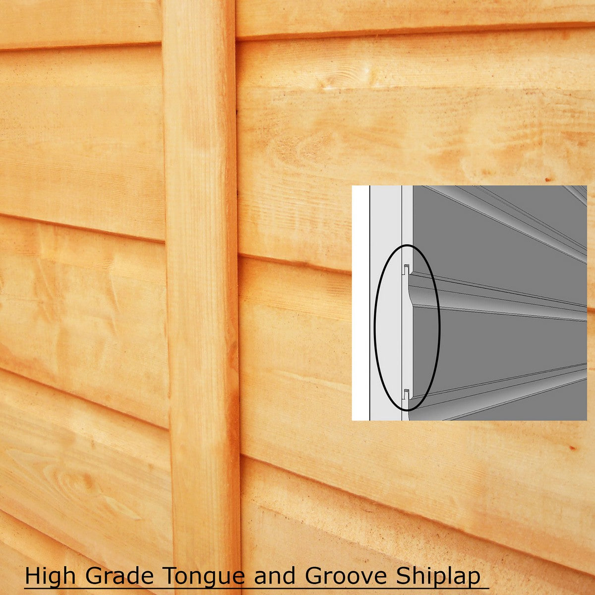 Shire Peony 7' 4" x 8' 4" Pent Summerhouse - Premium Dip Treated Shiplap