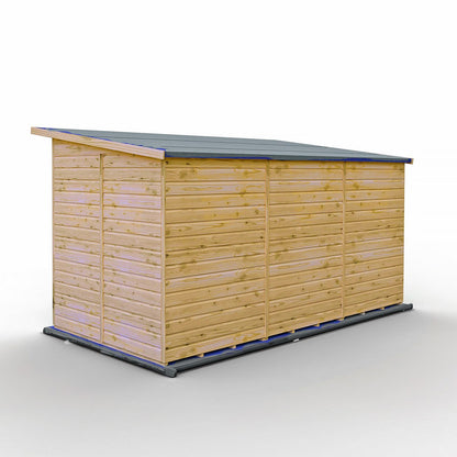 Shire Peony 7' 4" x 12' 3" Pent Summerhouse - Premium Dip Treated Shiplap