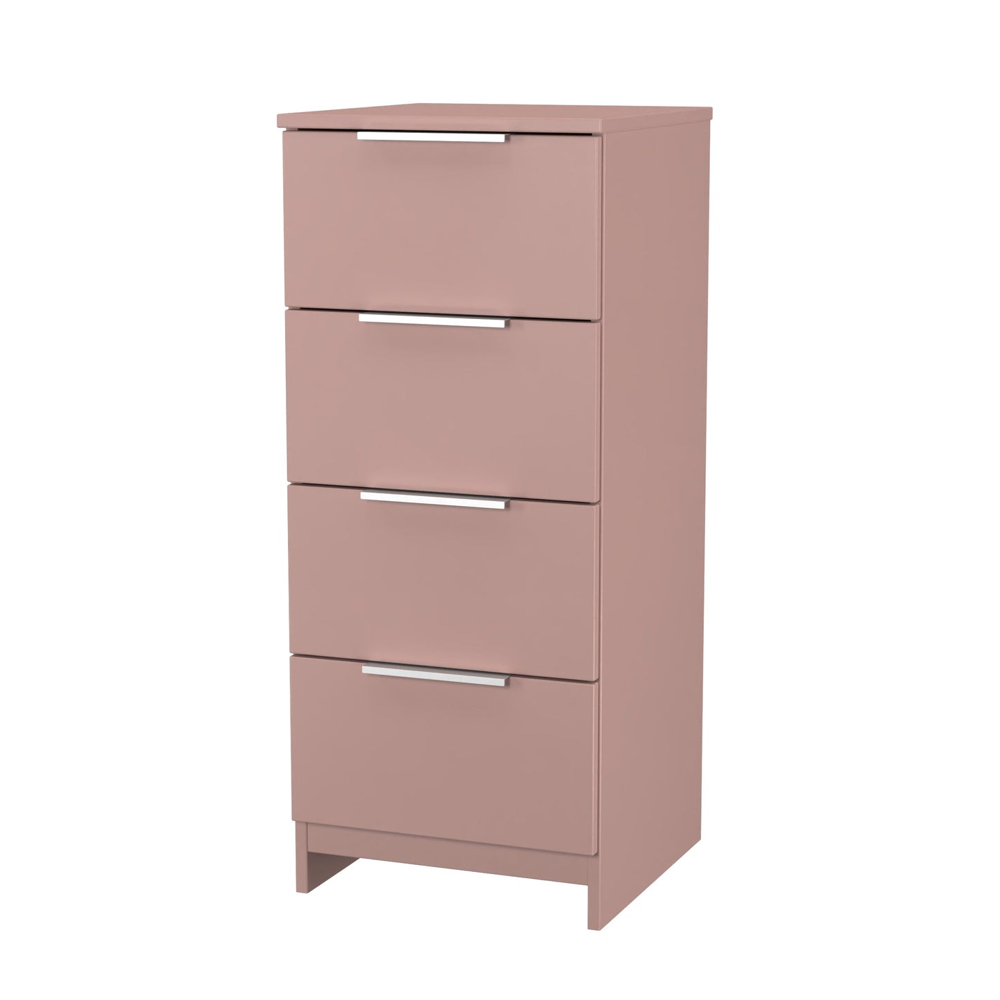 Plymouth Tallboy Pink 4 Drawers 37cm