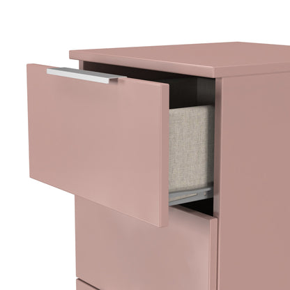 Plymouth Tallboy Pink 4 Drawers 37cm