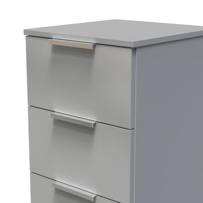 Plymouth Tallboy Grey 4 Drawers 37cm