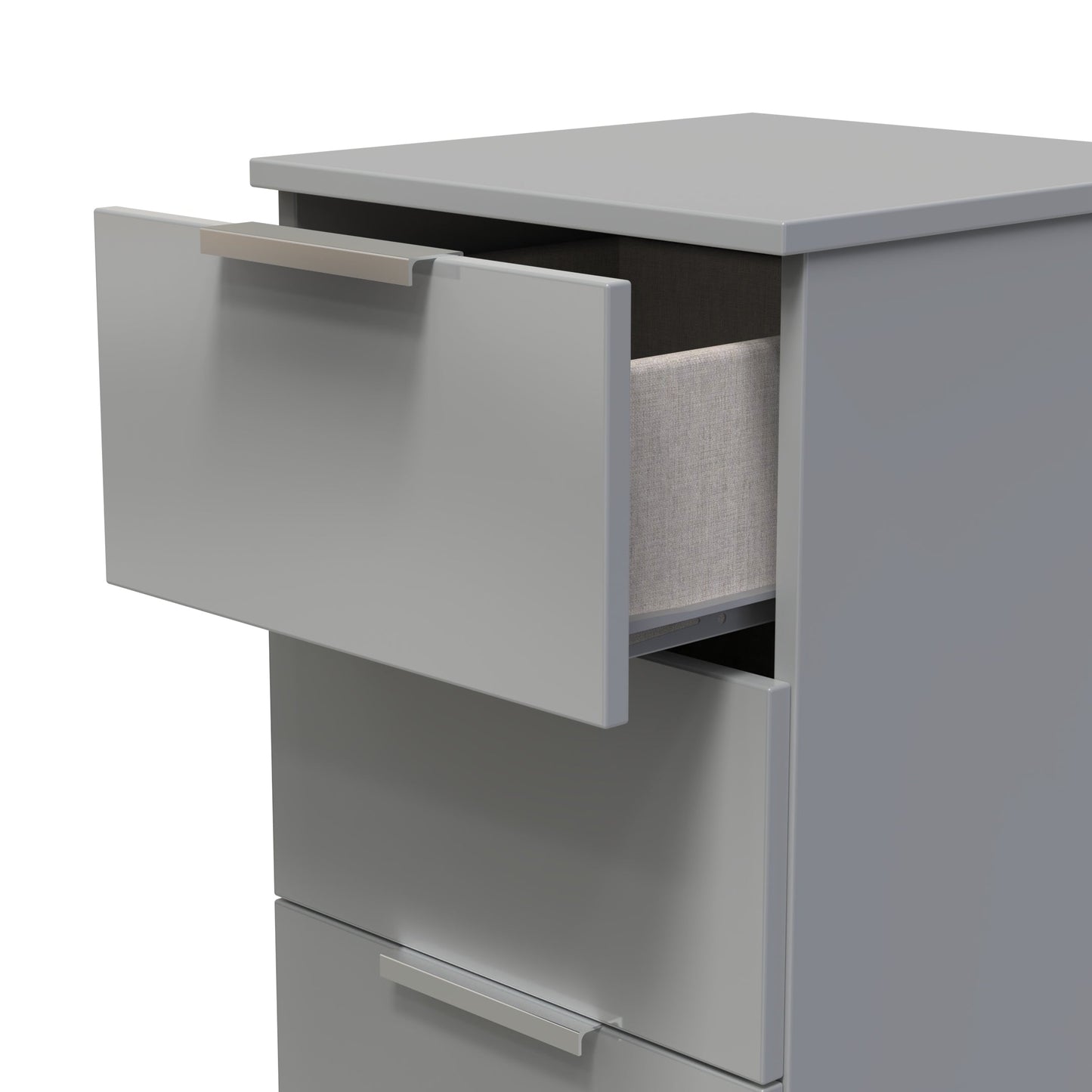 Plymouth Tallboy Grey 4 Drawers 37cm