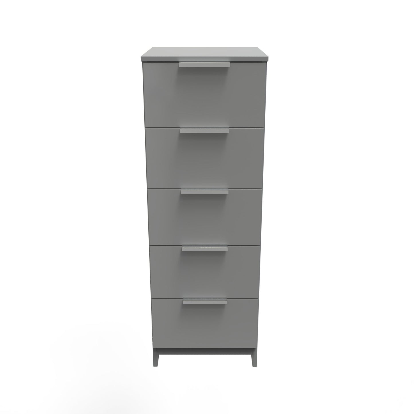Plymouth Tall Tallboy Grey 5 Drawers 37cm