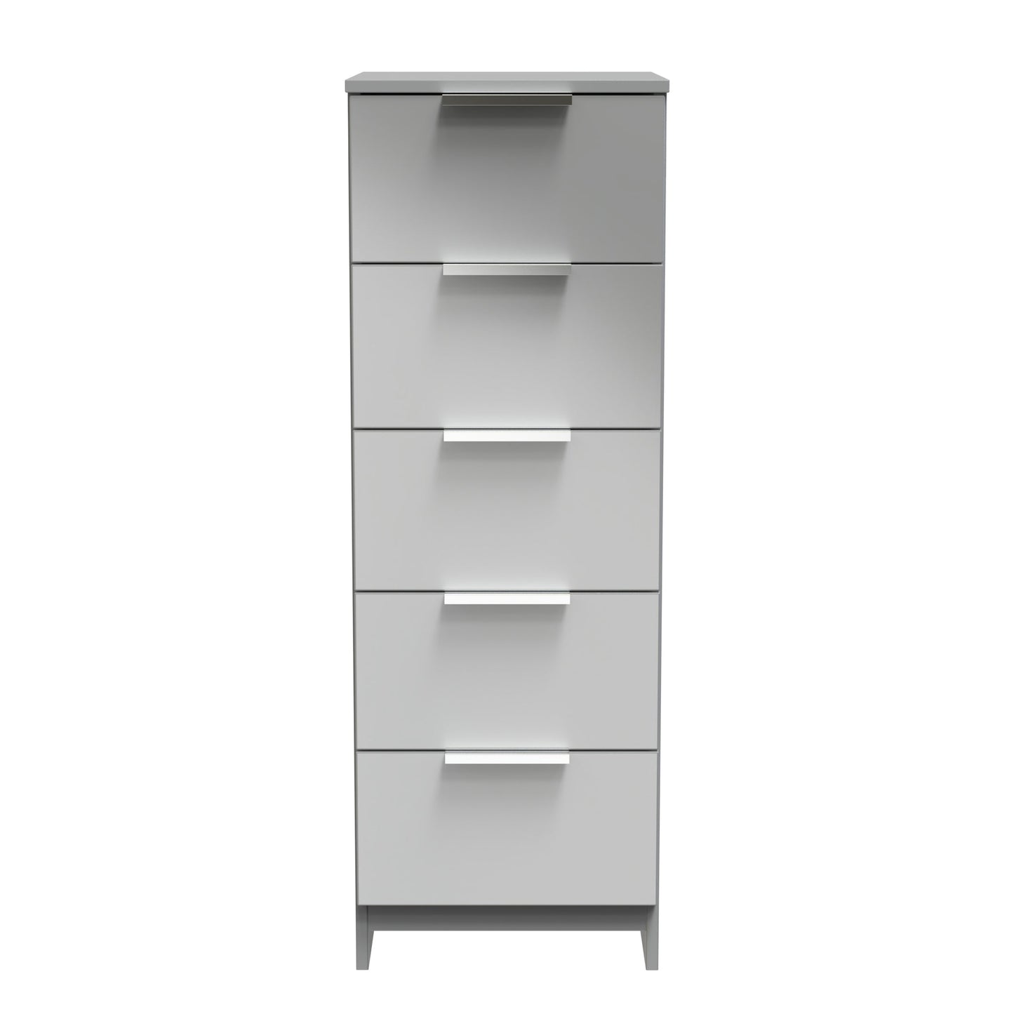 Plymouth Tall Tallboy Grey 5 Drawers 37cm