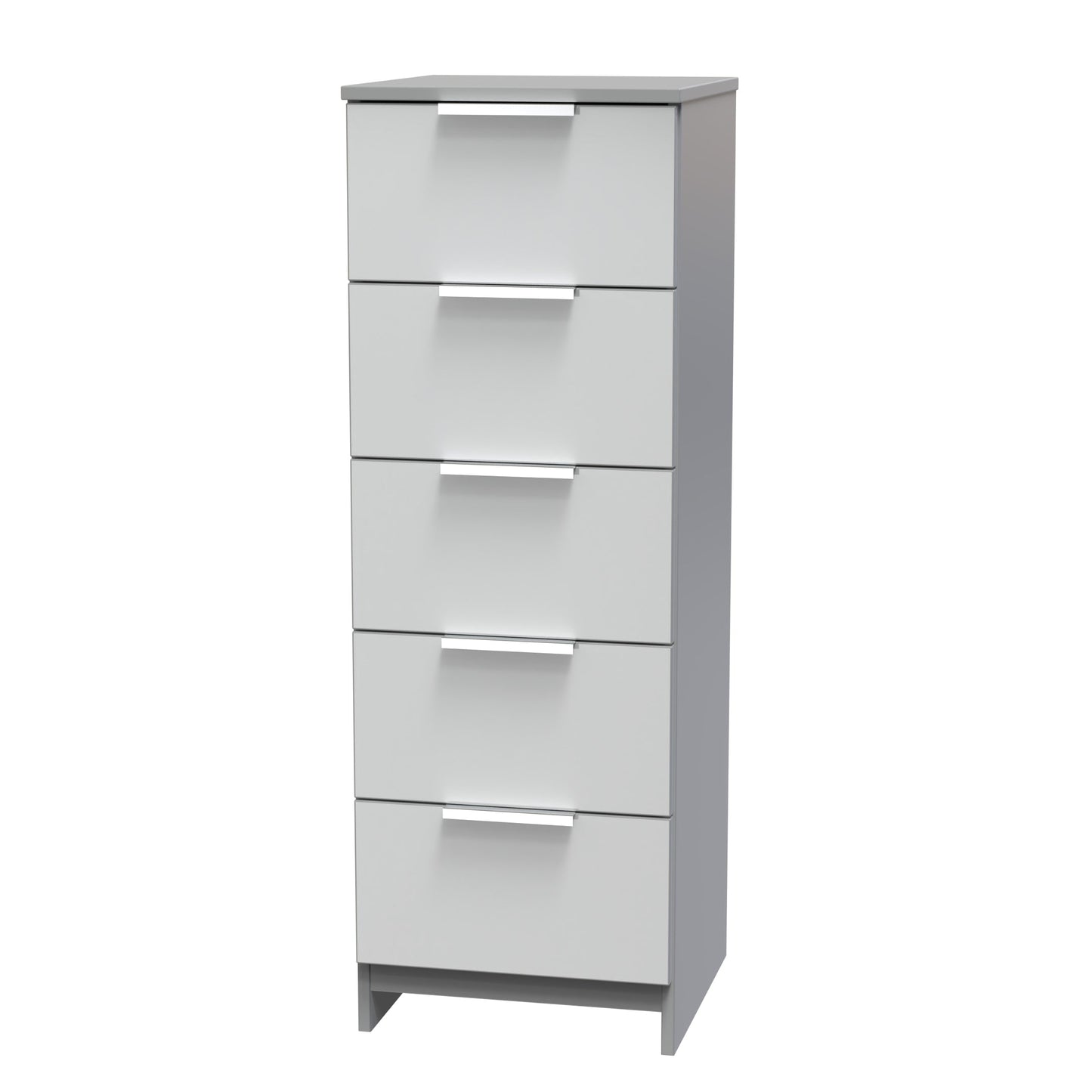 Plymouth Tall Tallboy Grey 5 Drawers 37cm