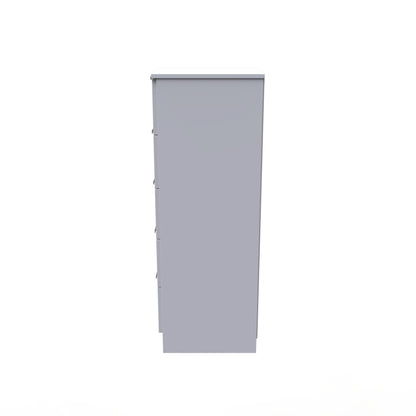 Plymouth Tall Tallboy White 5 Drawers 37cm