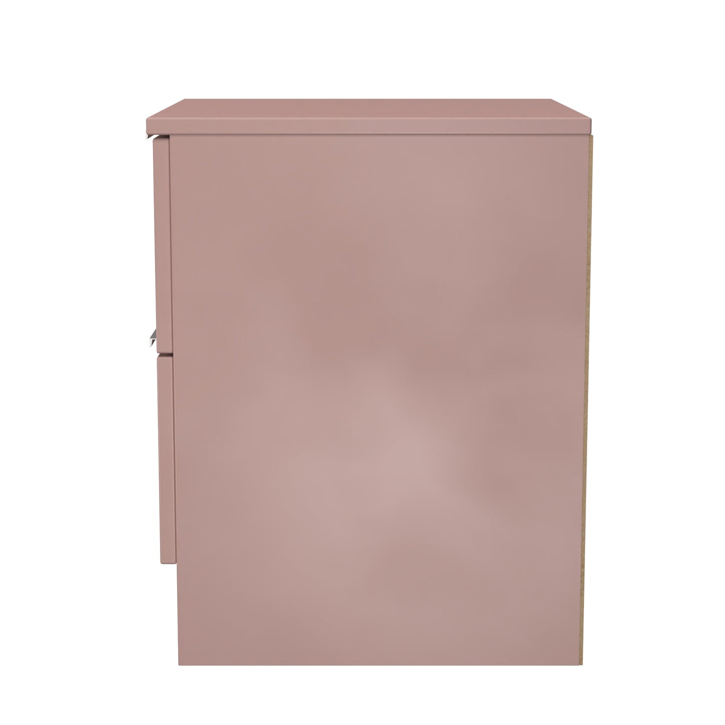 Plymouth Bedside Table Pink 2 Drawers 37cm