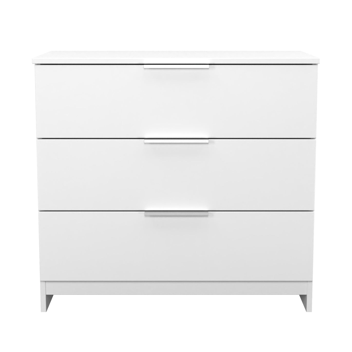 Plymouth Chest of Drawers White 3 Drawers 74cm