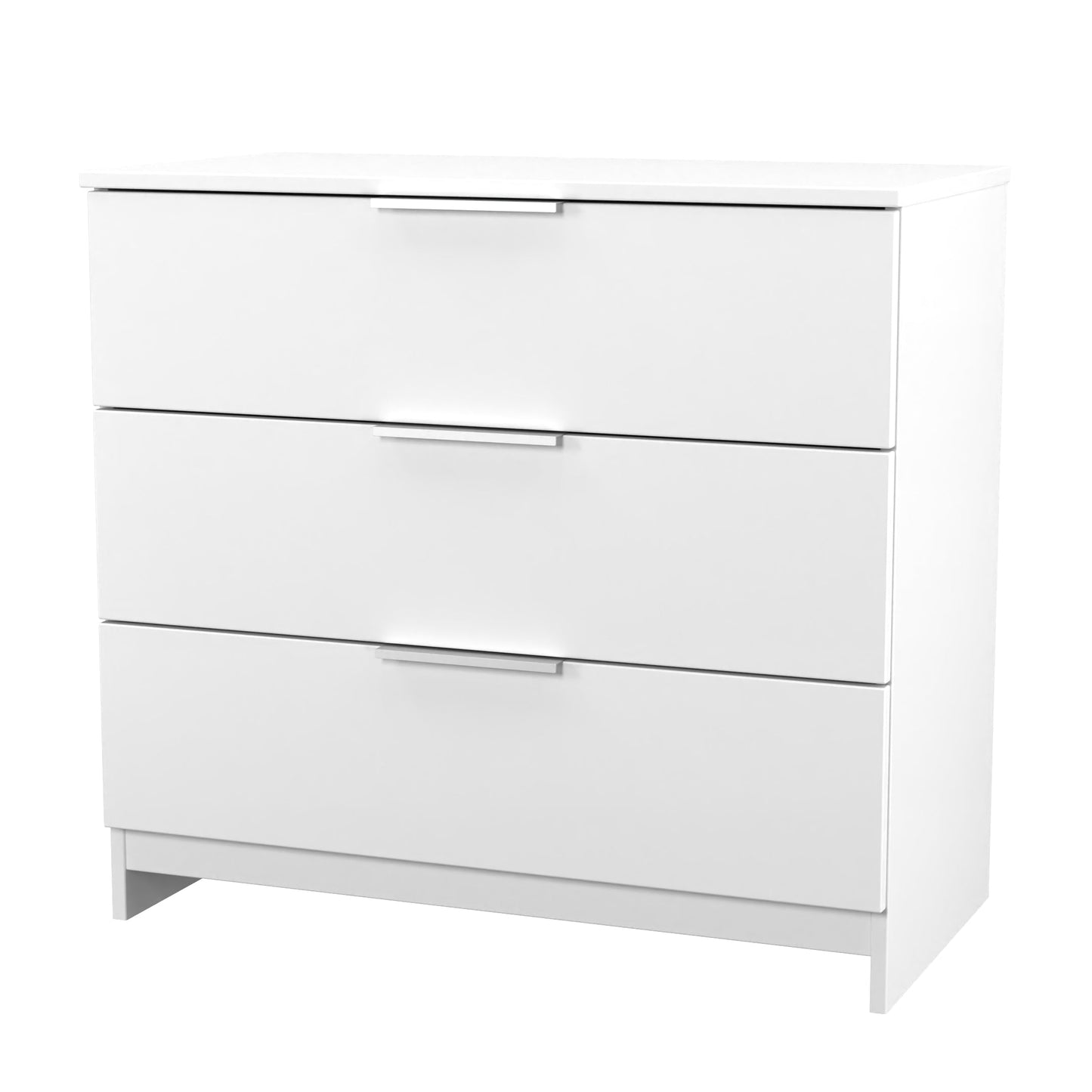 Plymouth Chest of Drawers White 3 Drawers 74cm