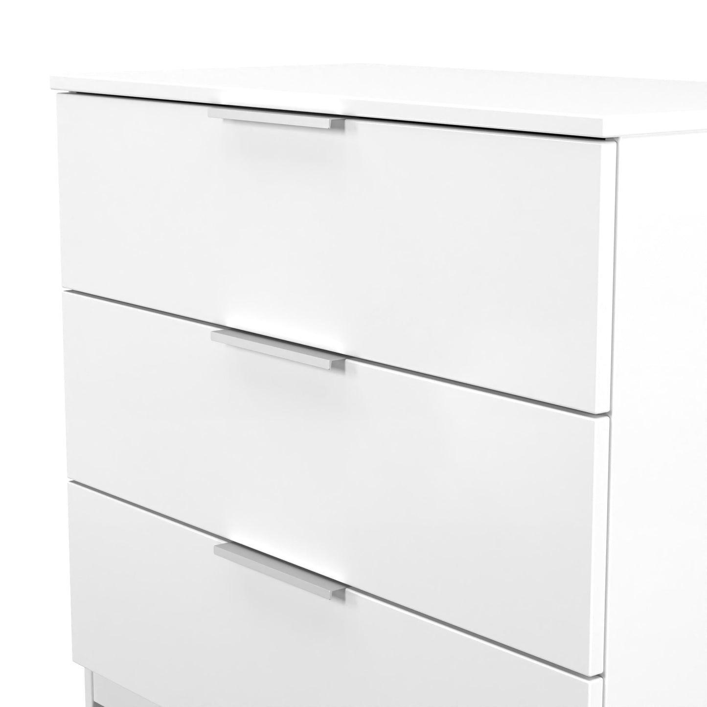 Plymouth Chest of Drawers White 3 Drawers 74cm