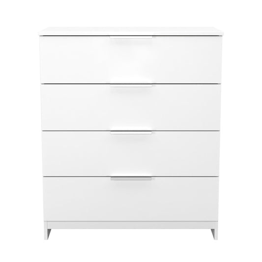 Plymouth Chest of Drawers White 4 Drawers 74cm