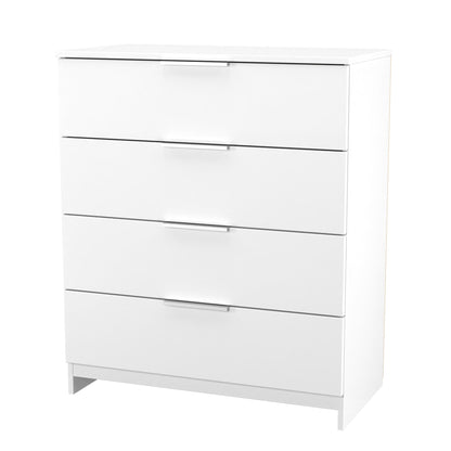 Plymouth Chest of Drawers White 4 Drawers 74cm