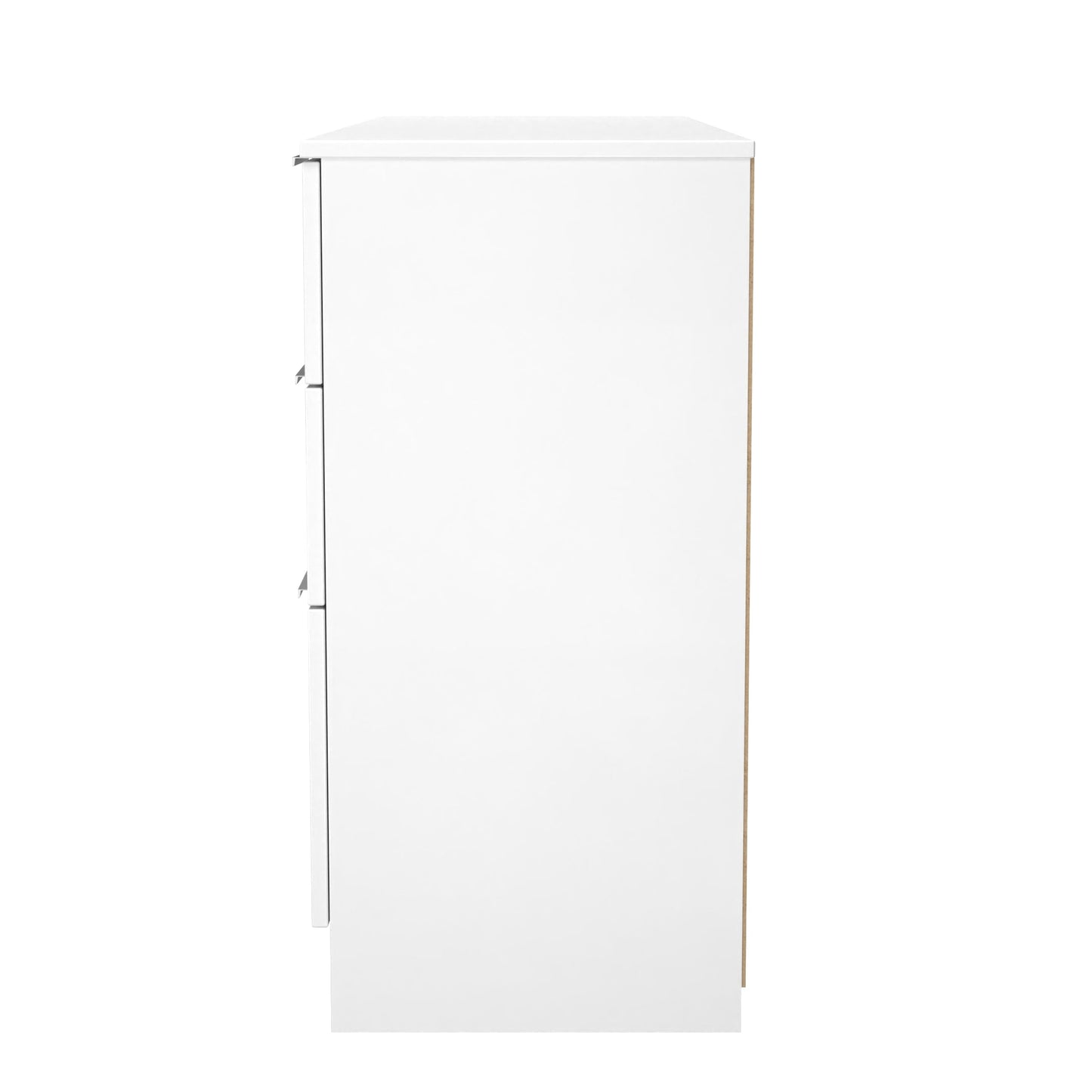 Plymouth Desk White 6 Drawers 125cm