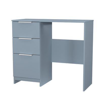 Plymouth Desk Light Blue 3 Drawers 90cm