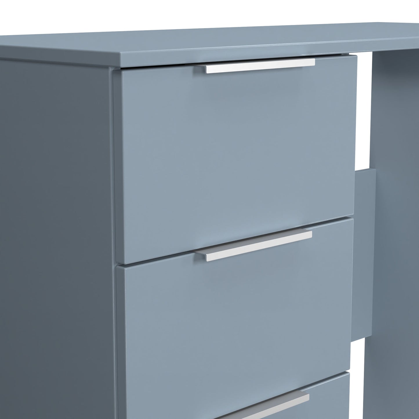 Plymouth Desk Light Blue 3 Drawers 90cm