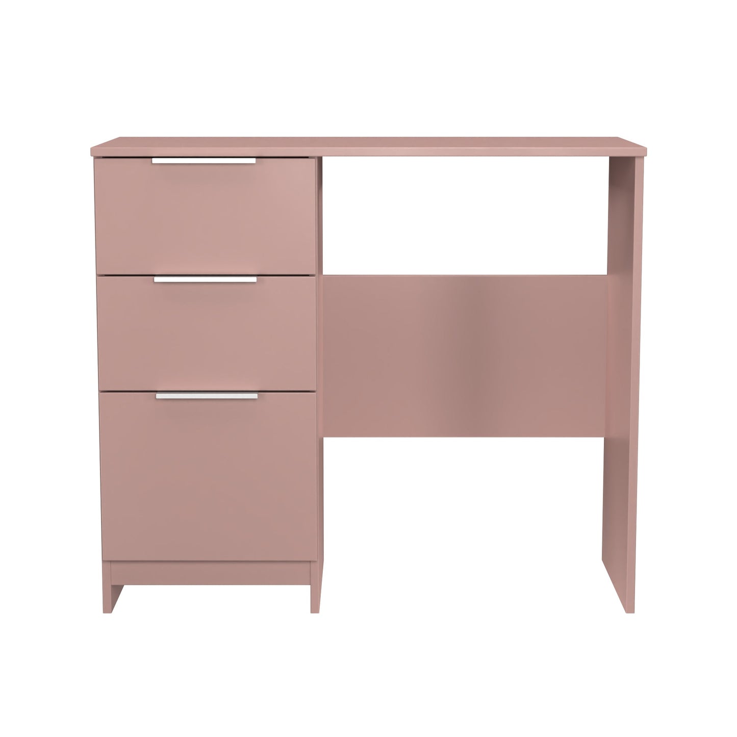 Plymouth Desk Pink 3 Drawers 90cm