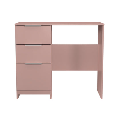 Plymouth Desk Pink 3 Drawers 90cm