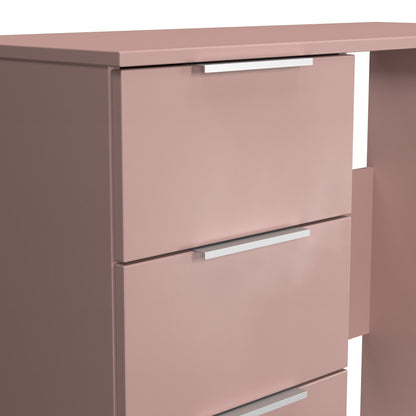 Plymouth Desk Pink 3 Drawers 90cm