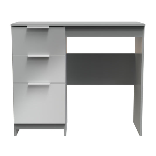 Plymouth Desk Grey 3 Drawers 90cm