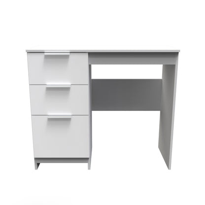Plymouth Desk White 3 Drawers 90cm