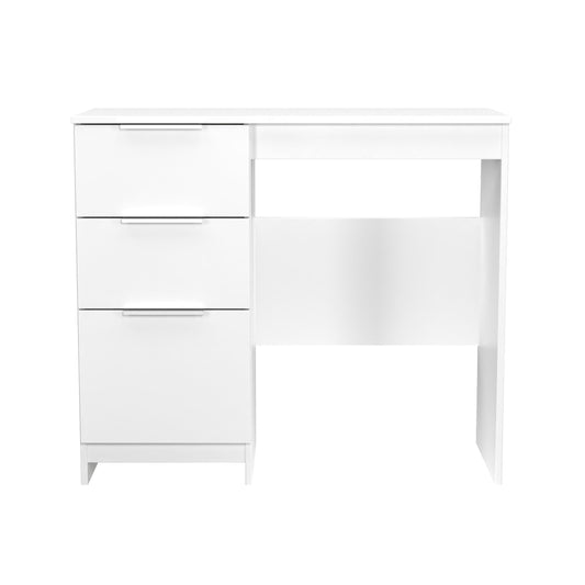 Plymouth Desk White 3 Drawers 90cm