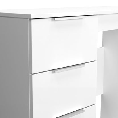 Plymouth Desk White 3 Drawers 90cm