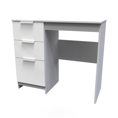 Plymouth Desk White 3 Drawers 90cm