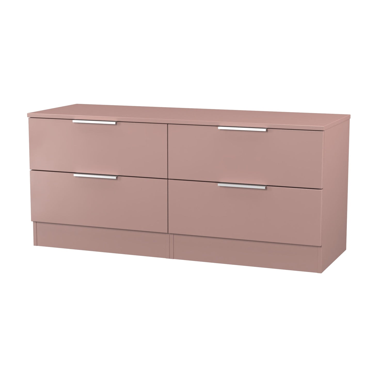 Plymouth Large Chest of Drawers Pink 4 Drawers 110cm