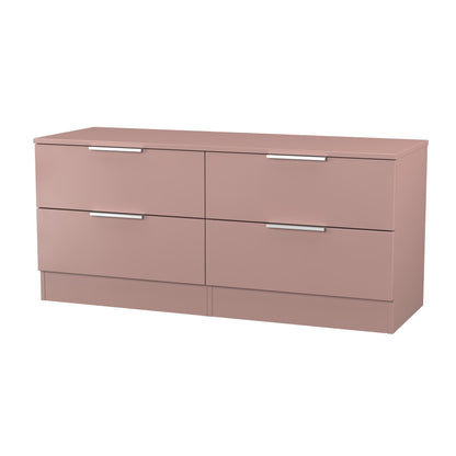 Plymouth Large Chest of Drawers Pink 4 Drawers 110cm