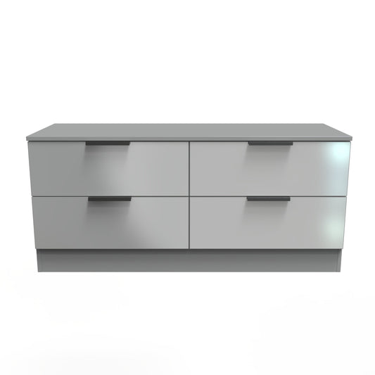 Plymouth Large Chest of Drawers Grey 4 Drawers 110cm