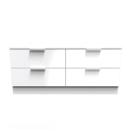 Plymouth Large Chest of Drawers White 4 Drawers 110cm