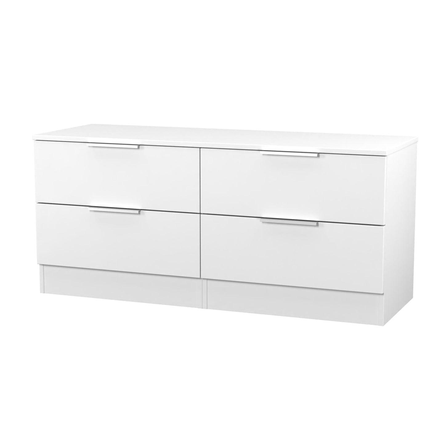 Plymouth Large Chest of Drawers White 4 Drawers 110cm