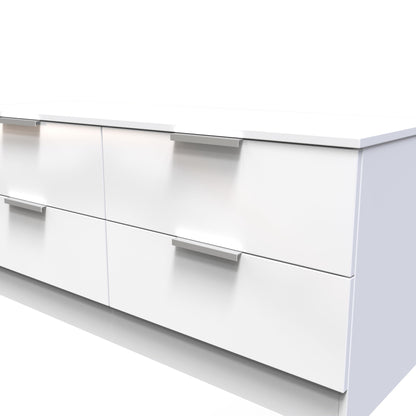 Plymouth Large Chest of Drawers White 4 Drawers 110cm
