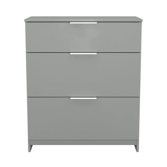 Plymouth Chest of Drawers Grey 3 Drawers 39cm