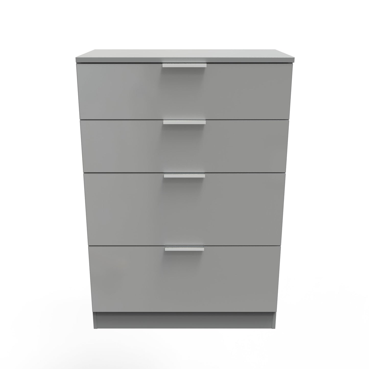 Plymouth Tall Chest of Drawers Grey 4 Drawers 74cm