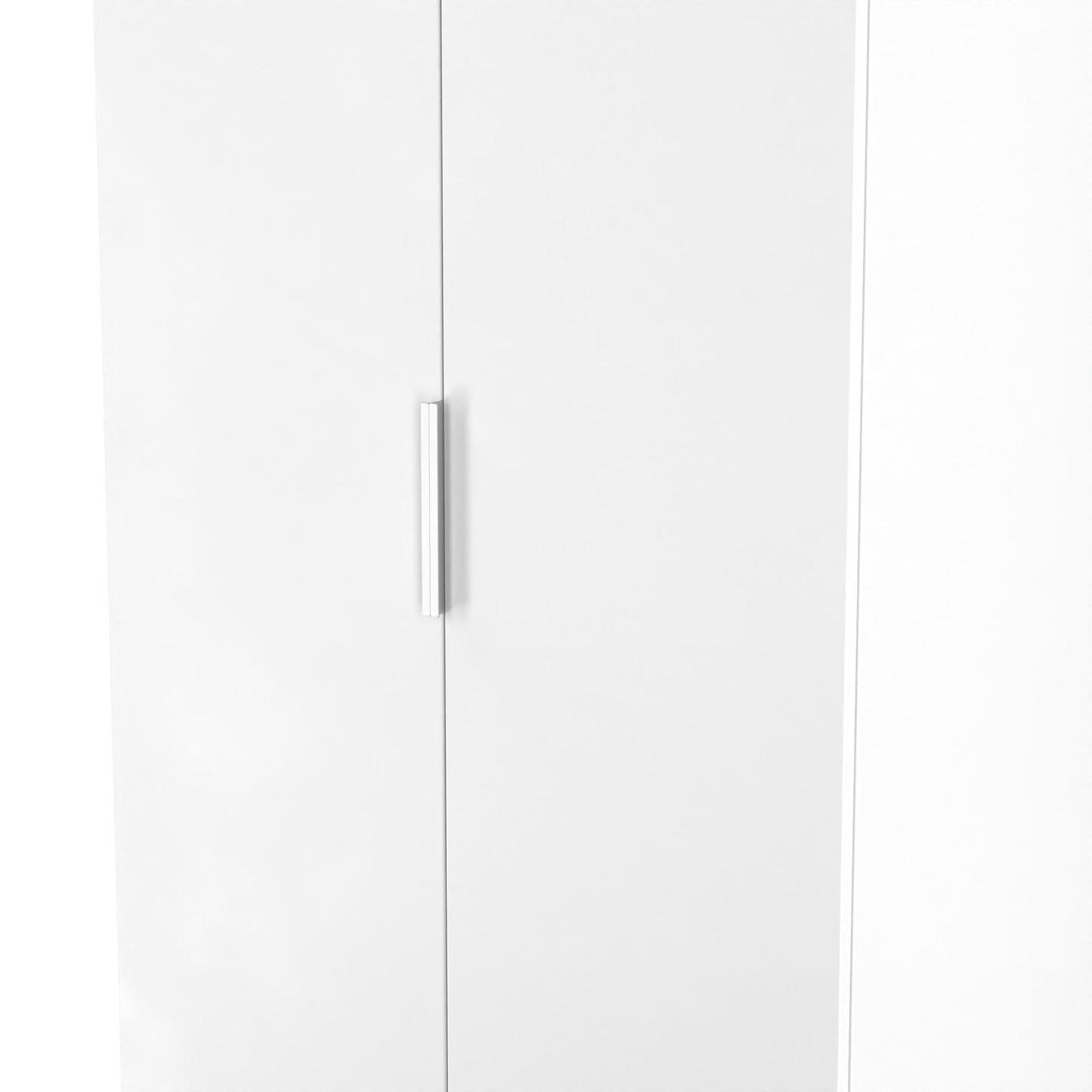 Plymouth Tall Wardrobe White 2 Doors 1 Shelf 74cm