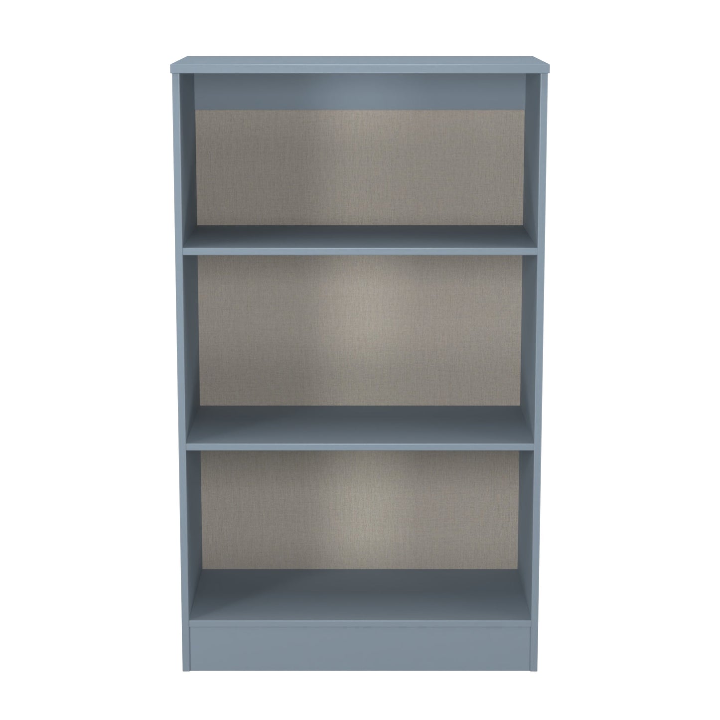 Plymouth Tall Bookcase Light Blue 3 Shelves 74cm