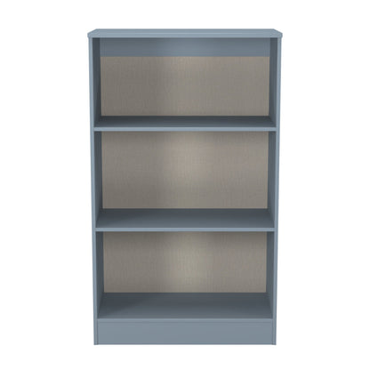 Plymouth Tall Bookcase Light Blue 3 Shelves 74cm