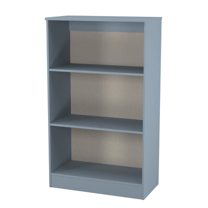 Plymouth Tall Bookcase Light Blue 3 Shelves 74cm