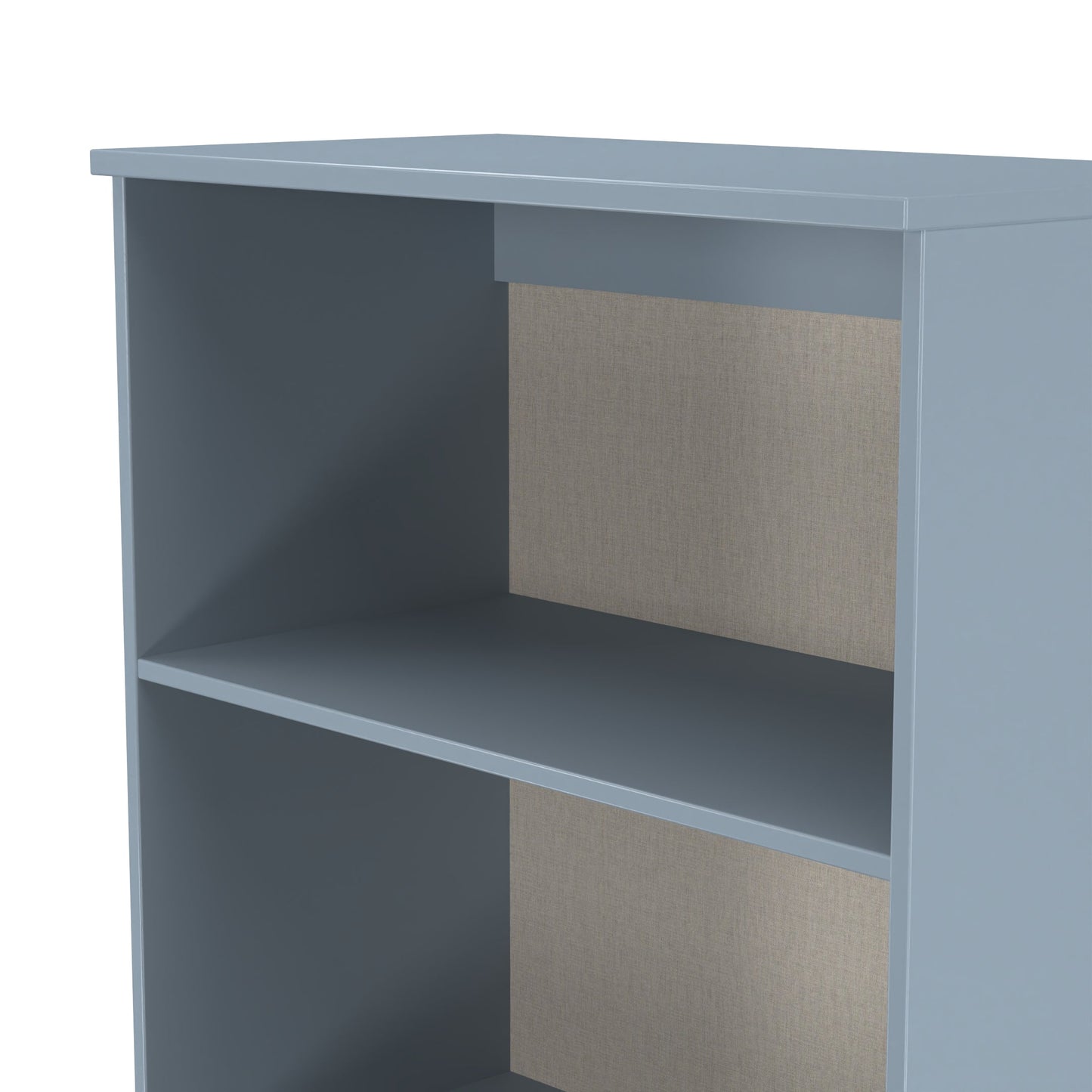 Plymouth Tall Bookcase Light Blue 3 Shelves 74cm