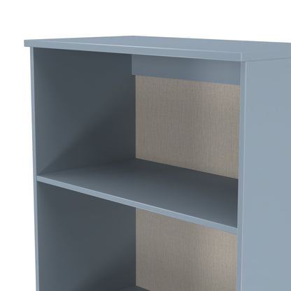 Plymouth Tall Bookcase Light Blue 3 Shelves 74cm