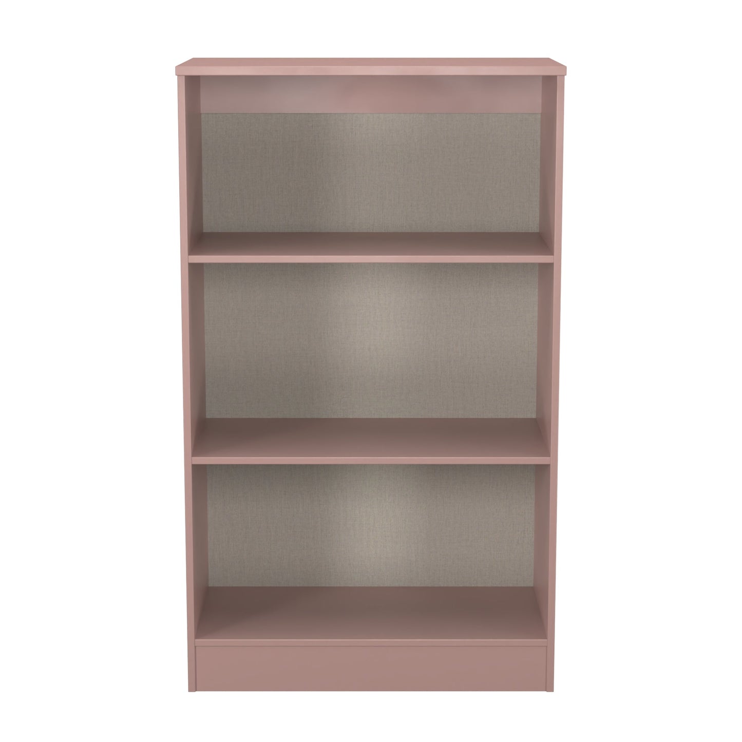 Plymouth Tall Bookcase Pink 3 Shelves 74cm