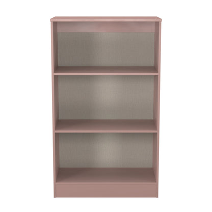 Plymouth Tall Bookcase Pink 3 Shelves 74cm