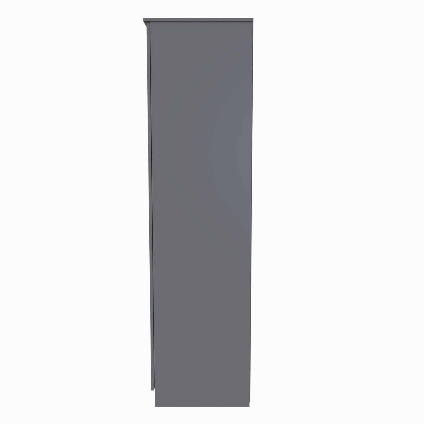 Plymouth Tall Wardrobe Grey 1 Shelf 2 Drawers 111cm