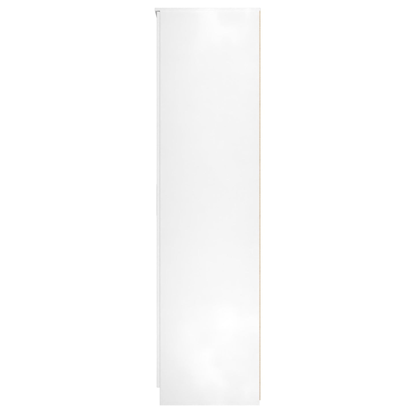 Plymouth Tall Mirror Wardrobe White 1 Shelf 111cm